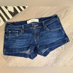 Abercrombie & Fitch Y2K Denim Jean Short Shorts Low Rise Women’s Size 2